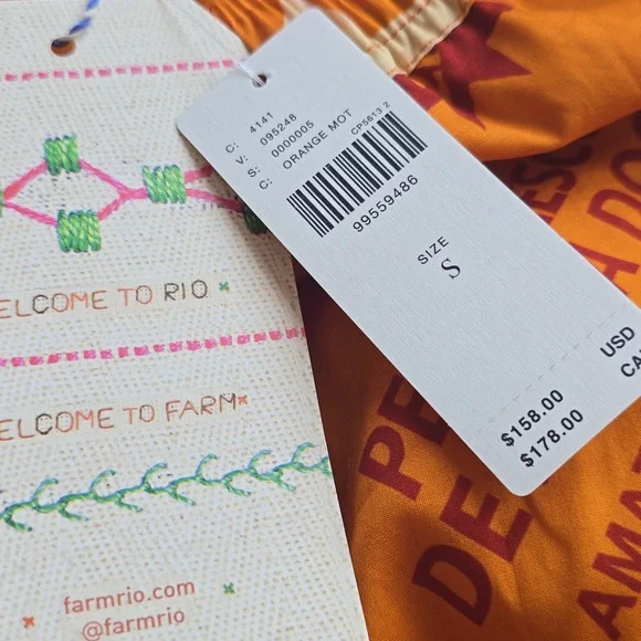 FARM RIO x Anthropologie Print Scallop-hem Wide Leg Pants In Fresh Fish NWT L - Picture 9 of 14